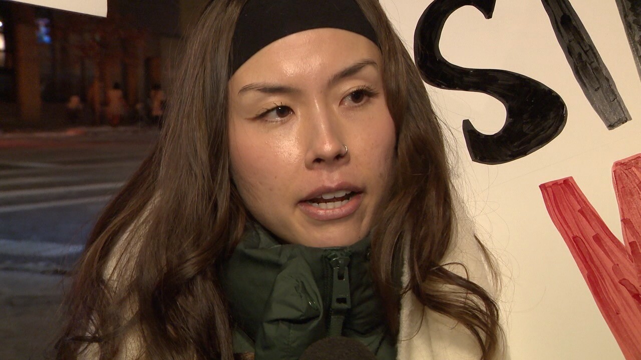 Denver anti-ICE protester