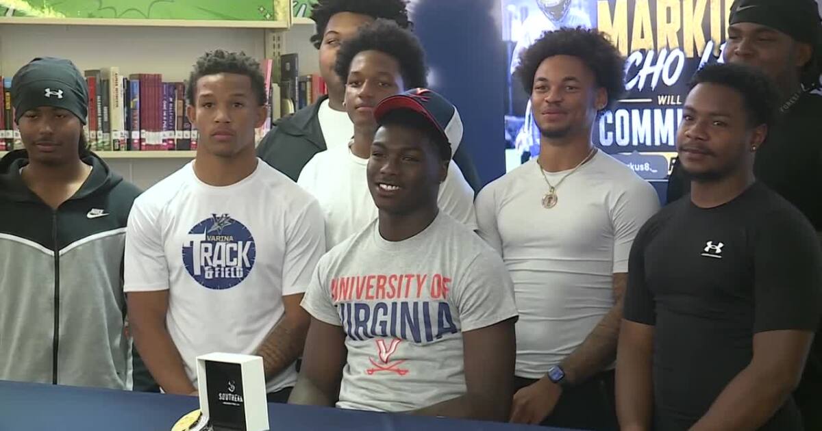 Varina wide receiver Markus Ocho Lewis verbally commits to UVA