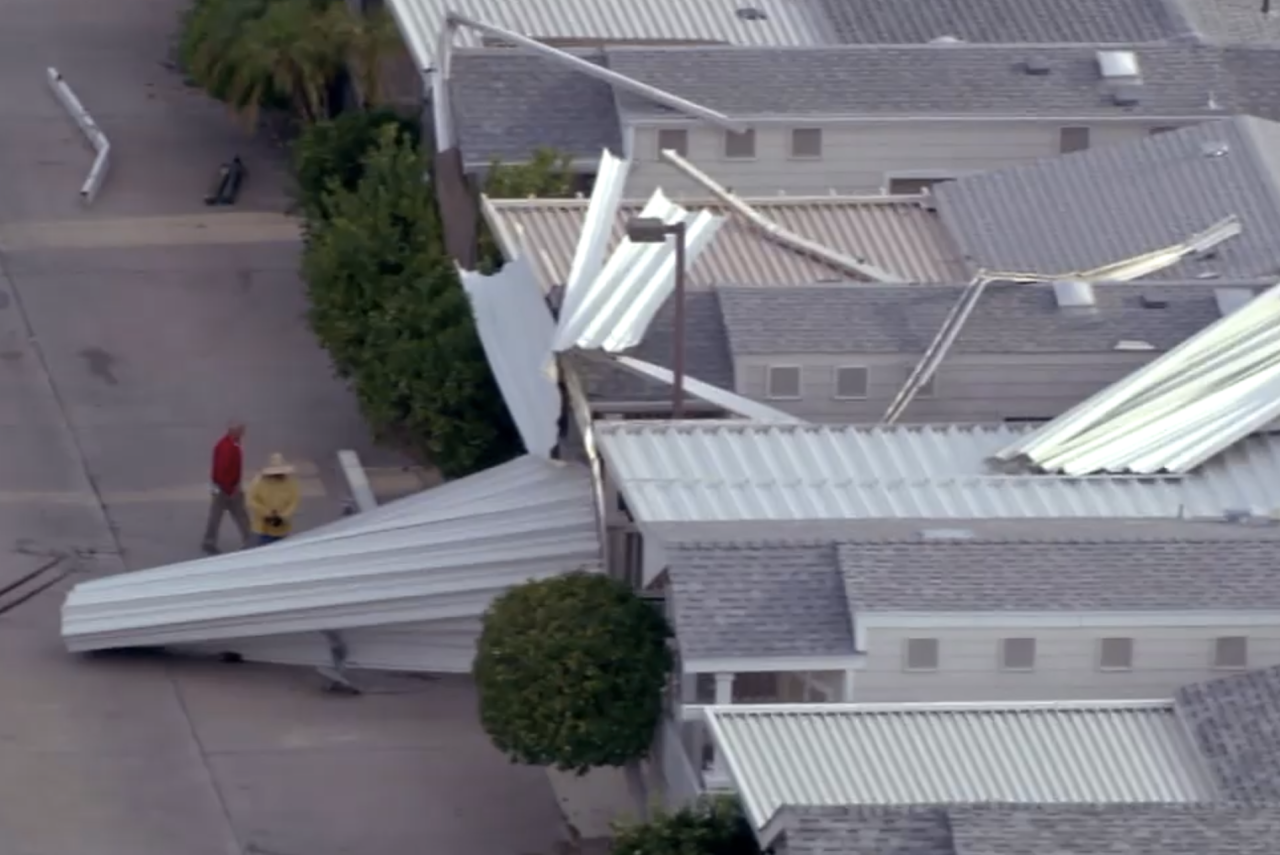 Mesa roof damage monsoon