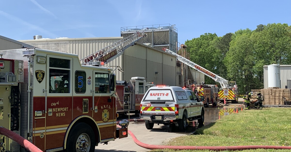 Newport News Fire investigates twoalarm fire at manufacturing business