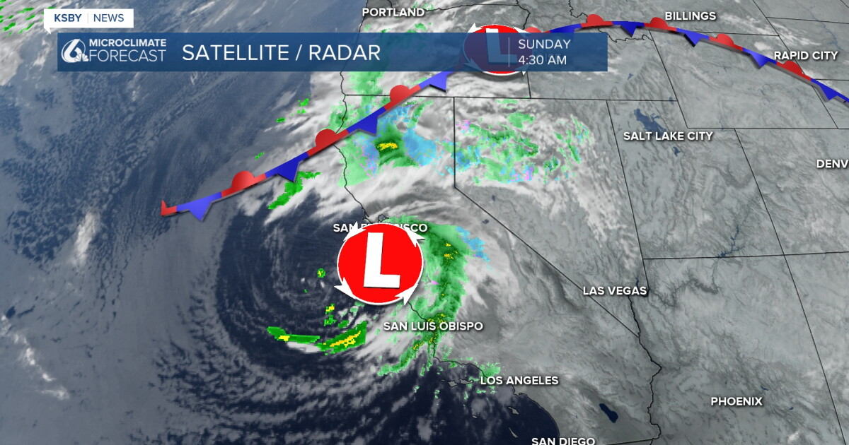 Showers and thunderstorms continue but clearing takes over by Sunday night