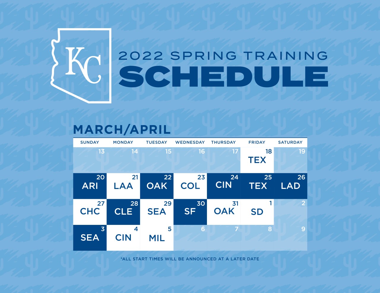 Kansas City Royals opening day rescheduled for April 7