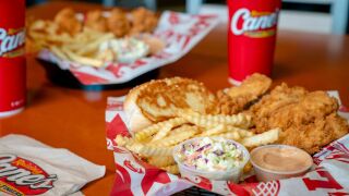 Raising Cane's food 