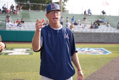 Veterans Memorial baseball head coach Lee Yeager
