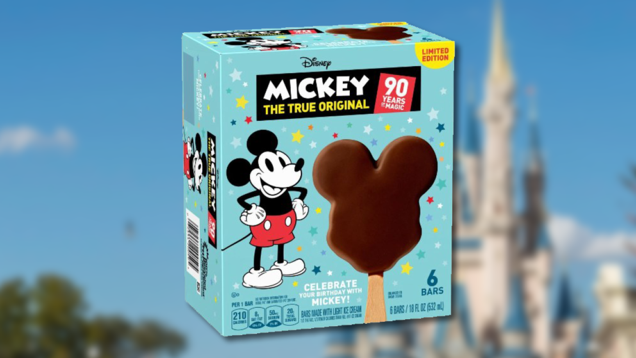 The Mickey Mouse ice cream bars you eat at Disney parks are coming to your local grocery store