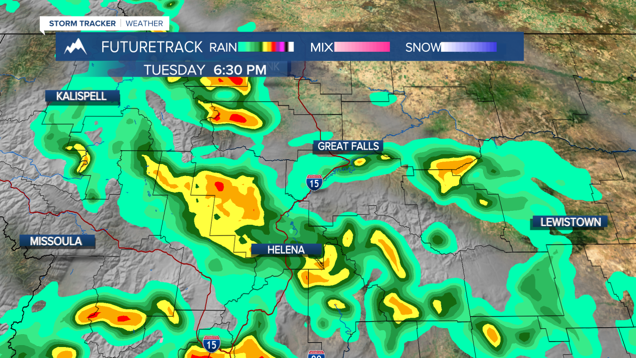 Tuesday night storms