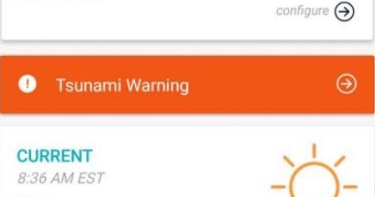 Another False Warning Has Been Issued This Time For A Tsunami In