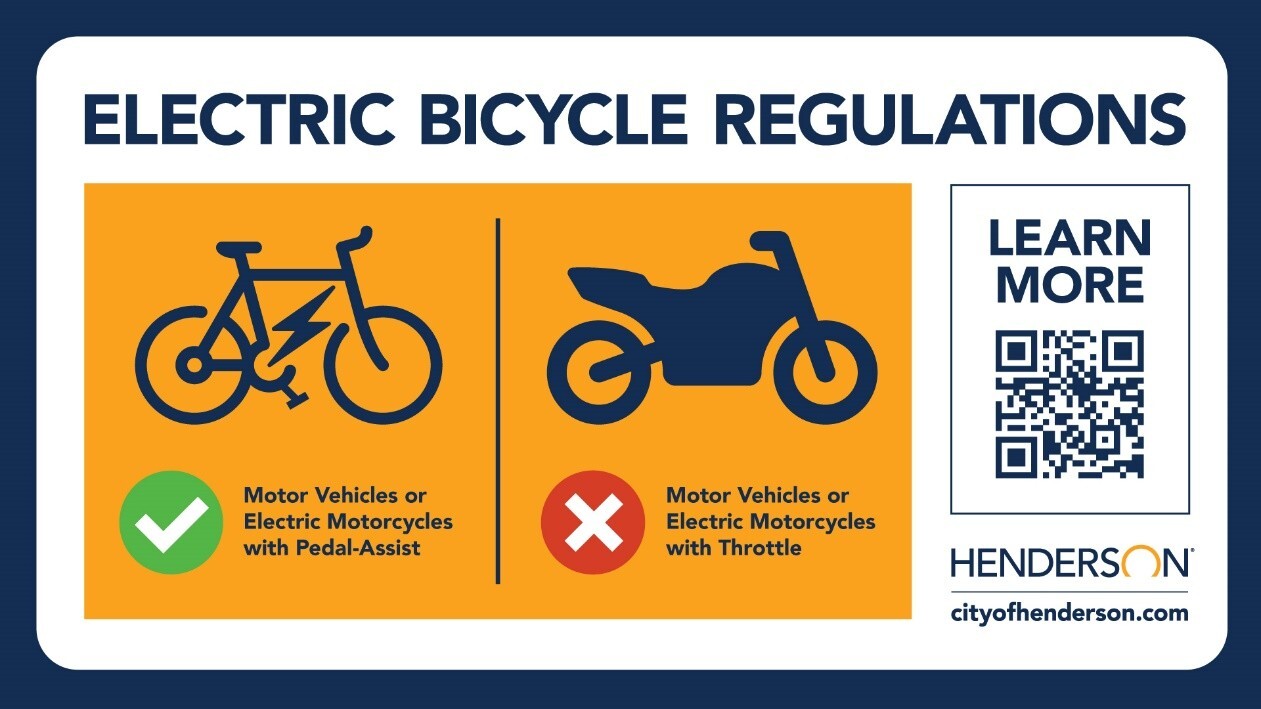 City of Henderson e-bike regulations