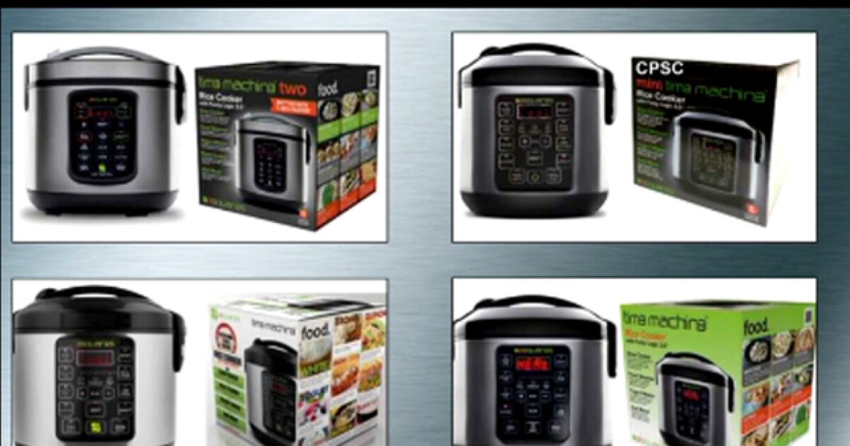 Rice, slow cookers recalled for fire hazard