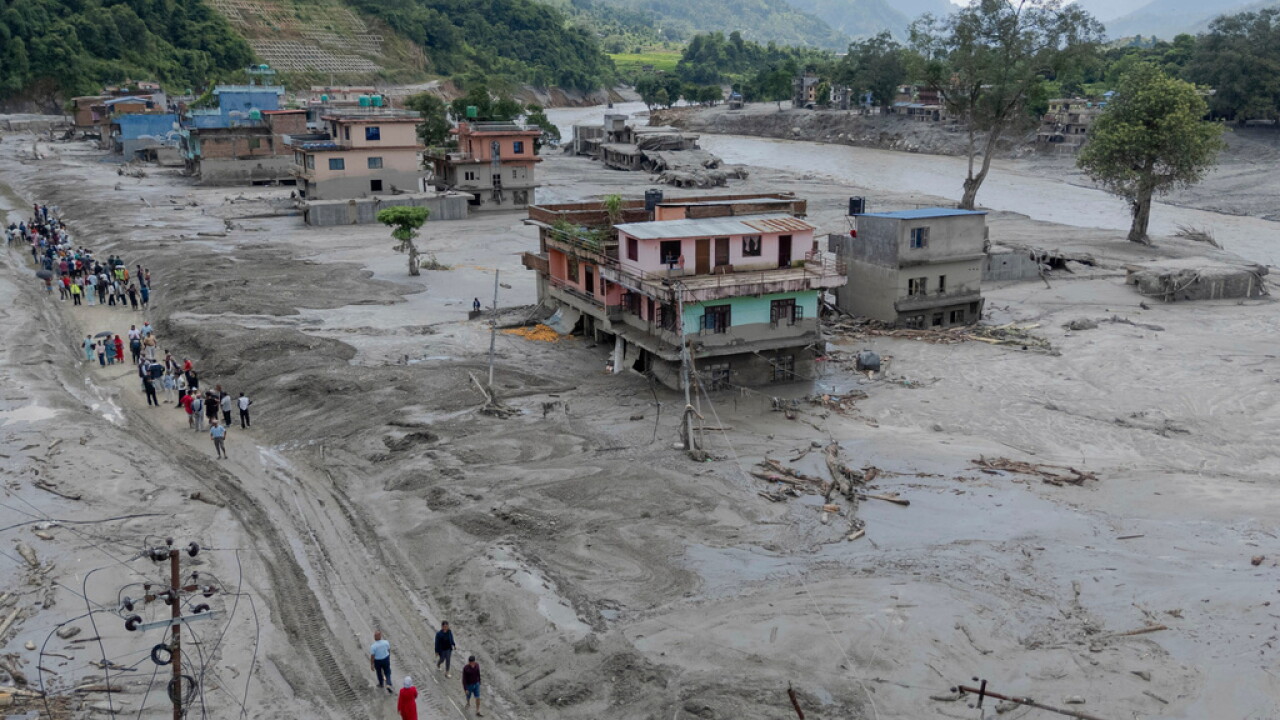 China Nepal Flash Floods