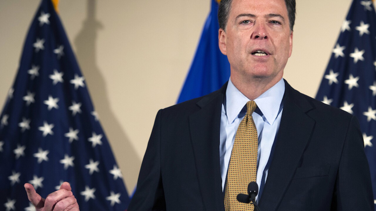 James Comey, FBI director, meets with top lawmakers on the Hill