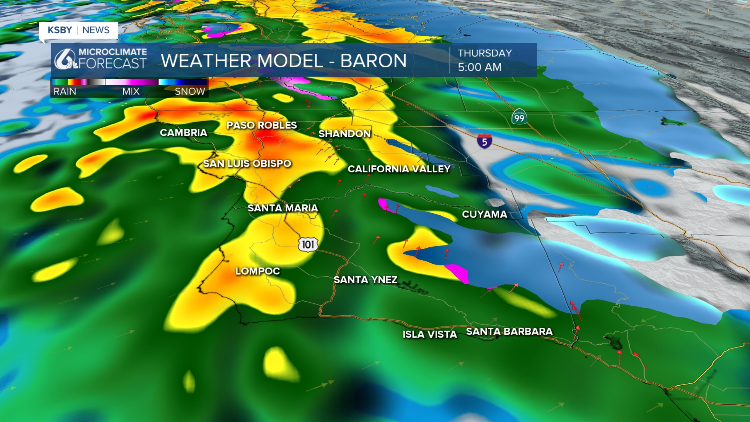 Scattered showers continue this morning, more heavy rain by Thursday ...