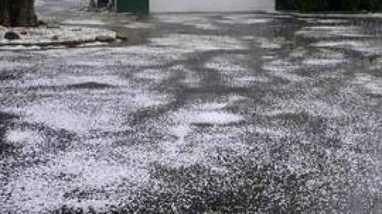PHOTOS: Quarter-sized hail from April 26 storm