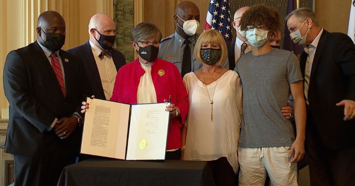 Family of Adrian Jones celebrates law named in his honor