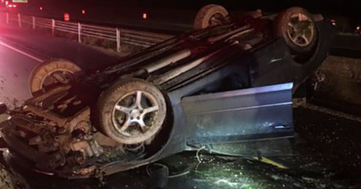 Woman ejected from car after crash in Germantown