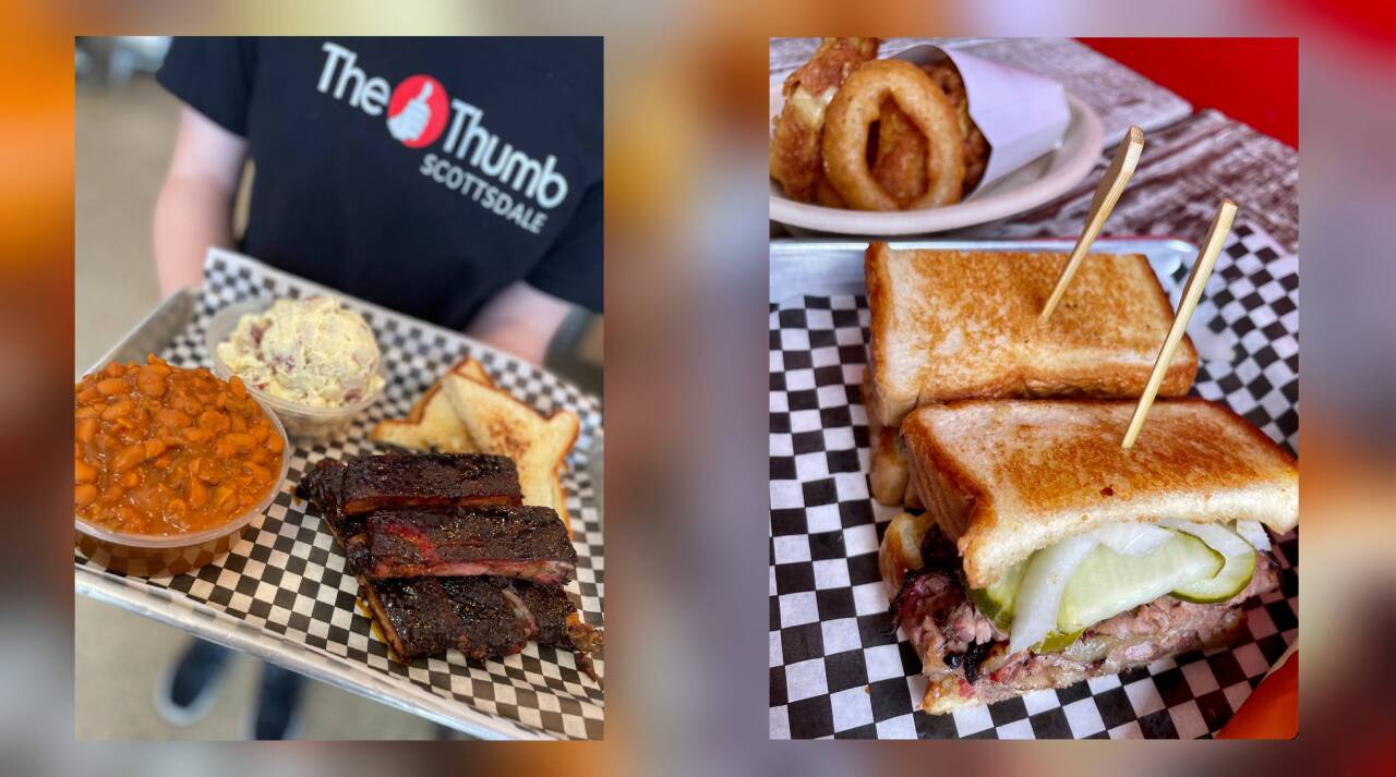 Some of ‘The Thumb BBQ’ restaurant's menu items.