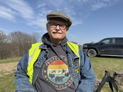 Bill Blackburn at the state park he donated