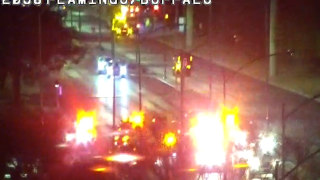 Pedestrian in critical condition after crash on Flamingo Rd, New Forest Dr. 