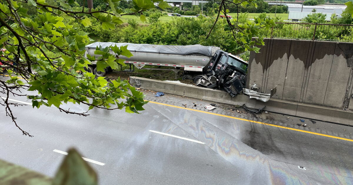 All lanes re-open after semi-truck crash on SB I-75 in Lockland