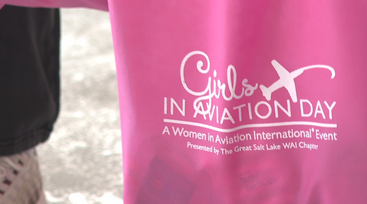 Girls come together to learn more about aviation at Salt Lake City International Airport