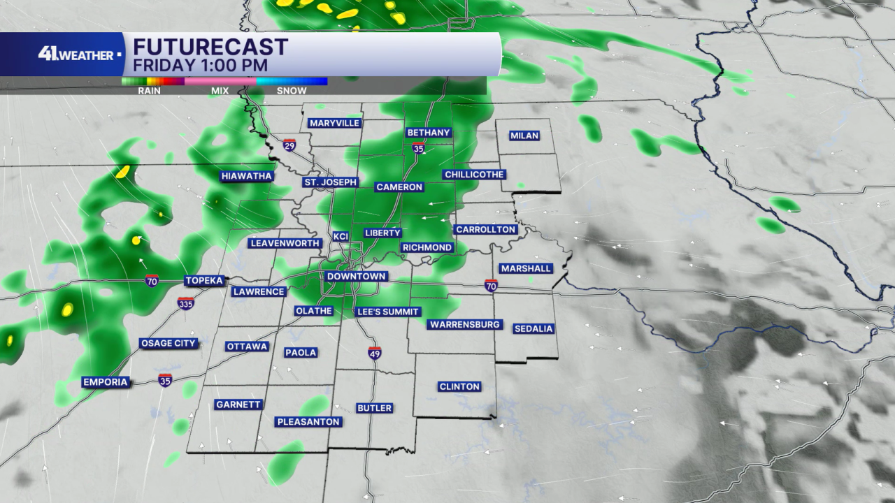 Friday Rain Chances
