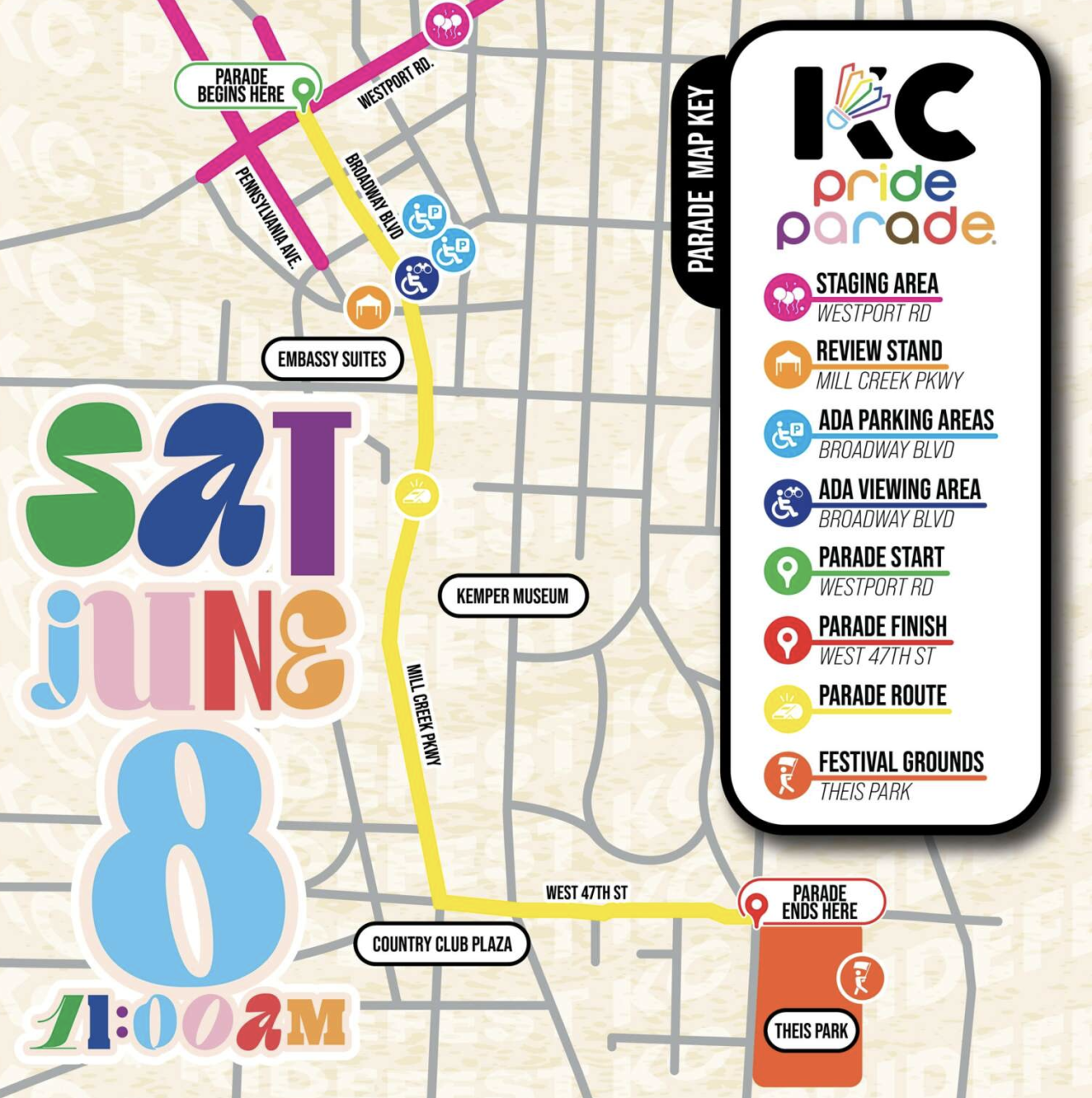 KC Pride Parade route 2024