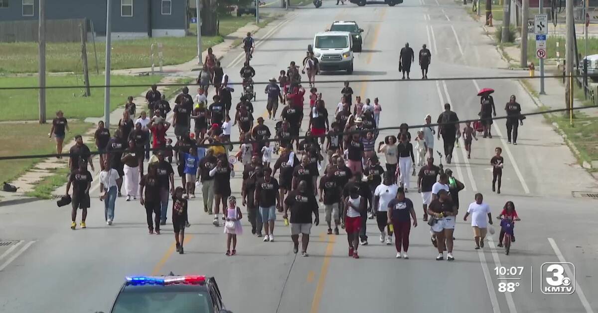 Black fathers march through North Omaha in celebration of fatherhood and community unityl Black fathers march through North Omaha in celebration of fatherhood and community unityl