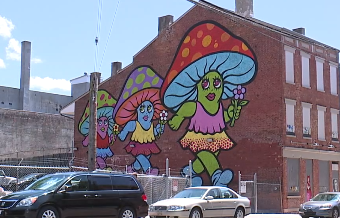 L'Amour Supreme Mushroom Mural Blink