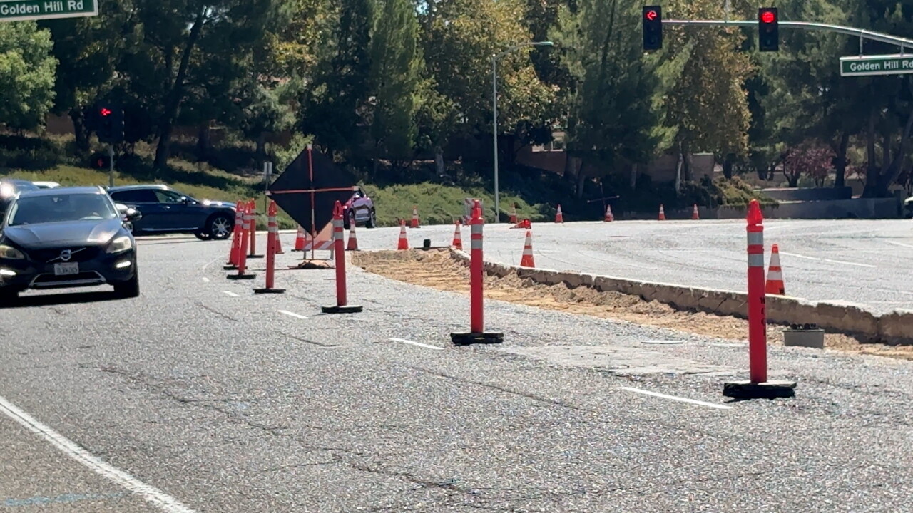 Creston Road intersection work