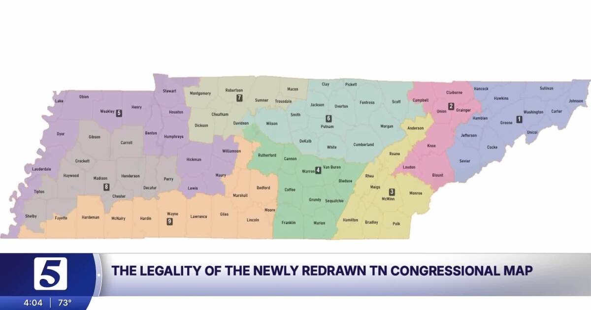 Tennessee's new map faces constitutional challenge