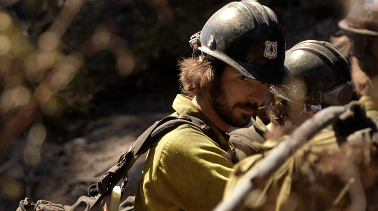 Firefighters obs fire