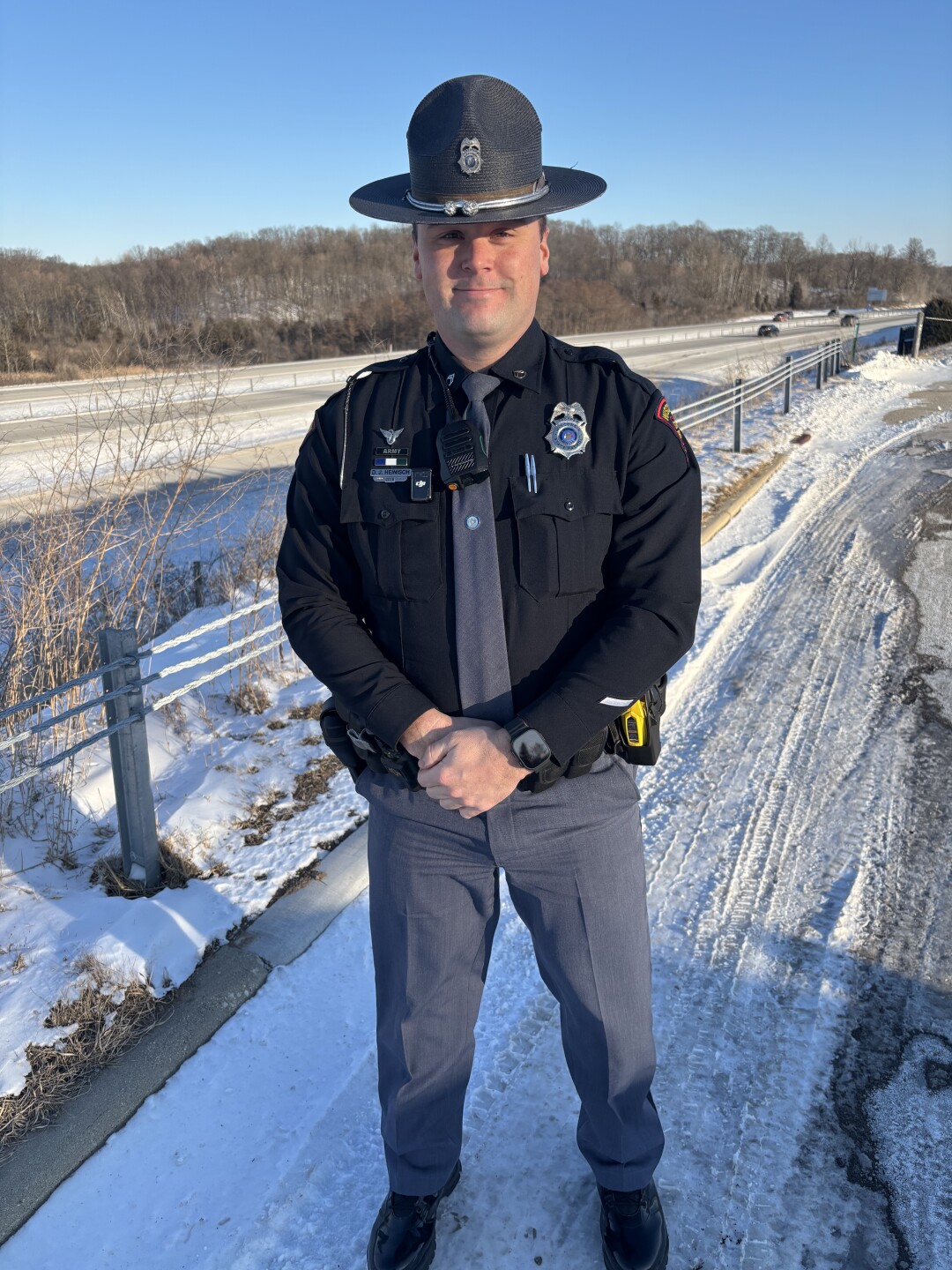 David Heinisch is a trooper for the Wisconsin State Patrol