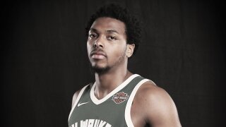 Milwaukee Bucks player Sterling Brown