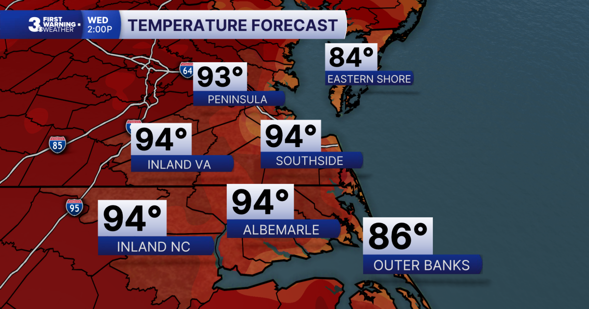 First Warning Forecast: Heat index to the triple digits this week