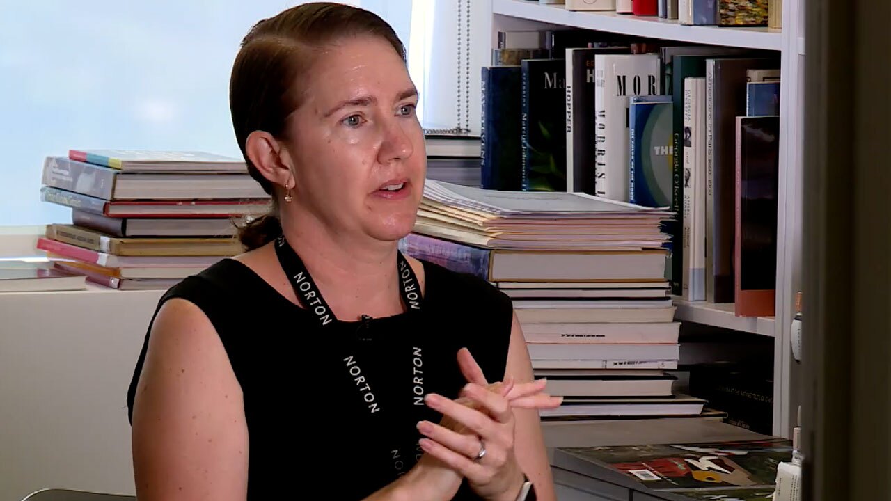 Curator Ellen Roberts