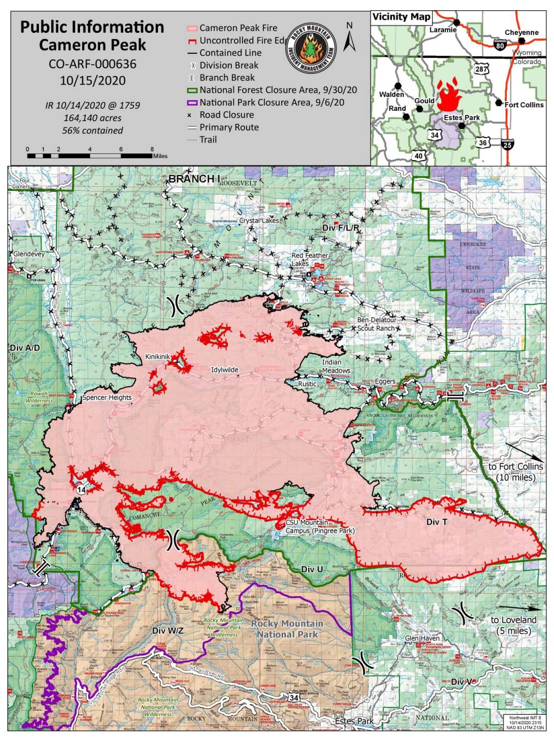 Firefighters prepared to protect structures around Cameron Peak
