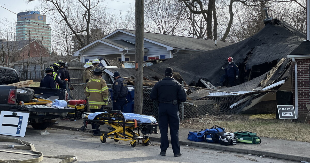 Lexington Fire rescues man trapped in house after collapse