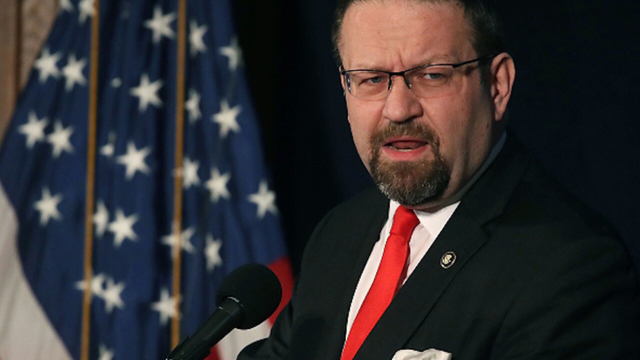 Sebastian Gorka, deputy assistant to President Trump, out at the White House