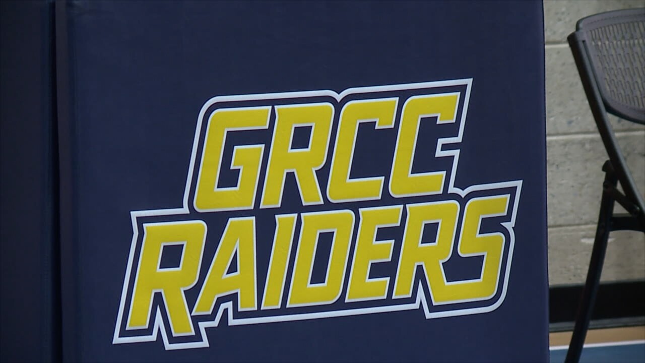 Grand Rapids Community College basketball practice