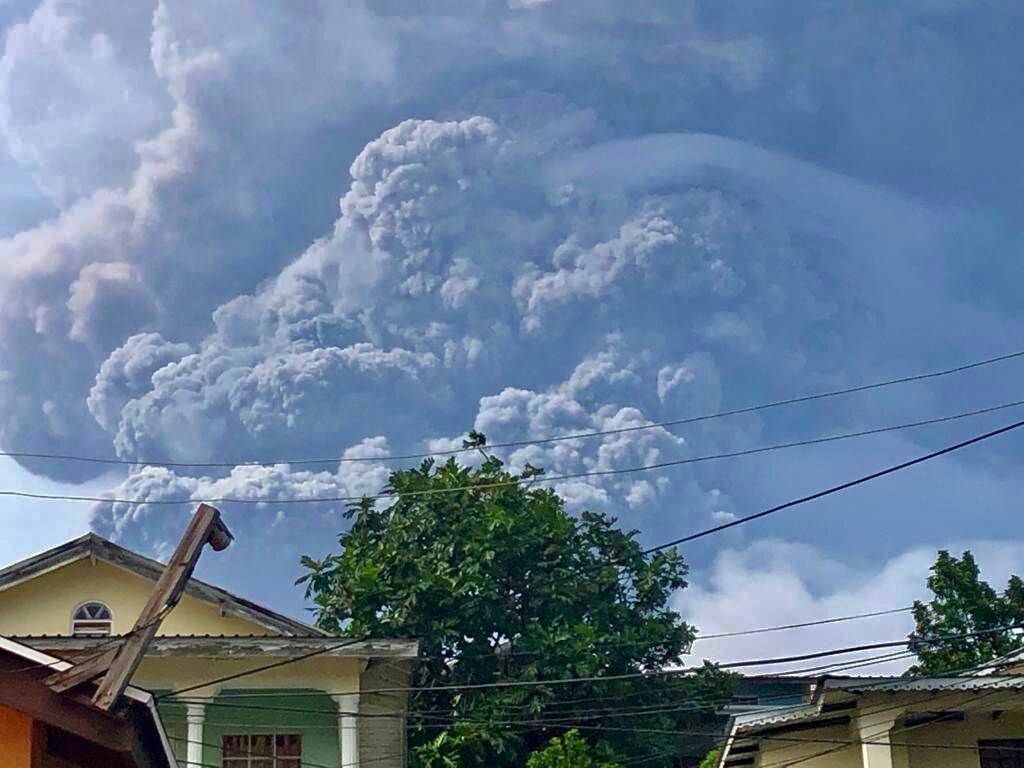 La Soufriere erupts