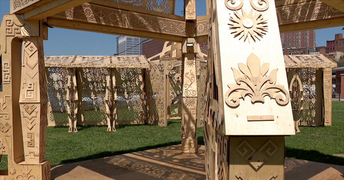 Behind the mysterious construction at Canal Basin Park