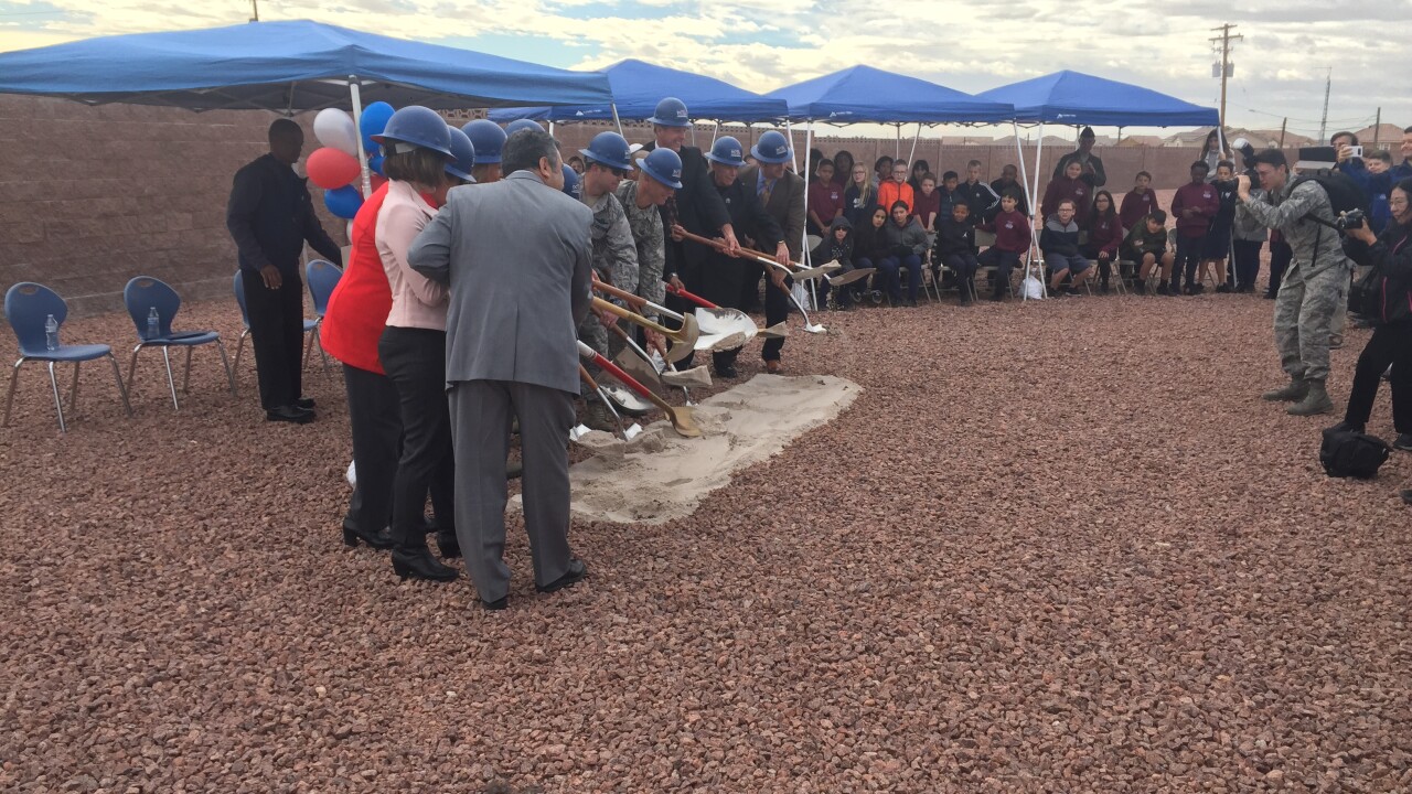 Nellis Air Force Base breaks ground on new school