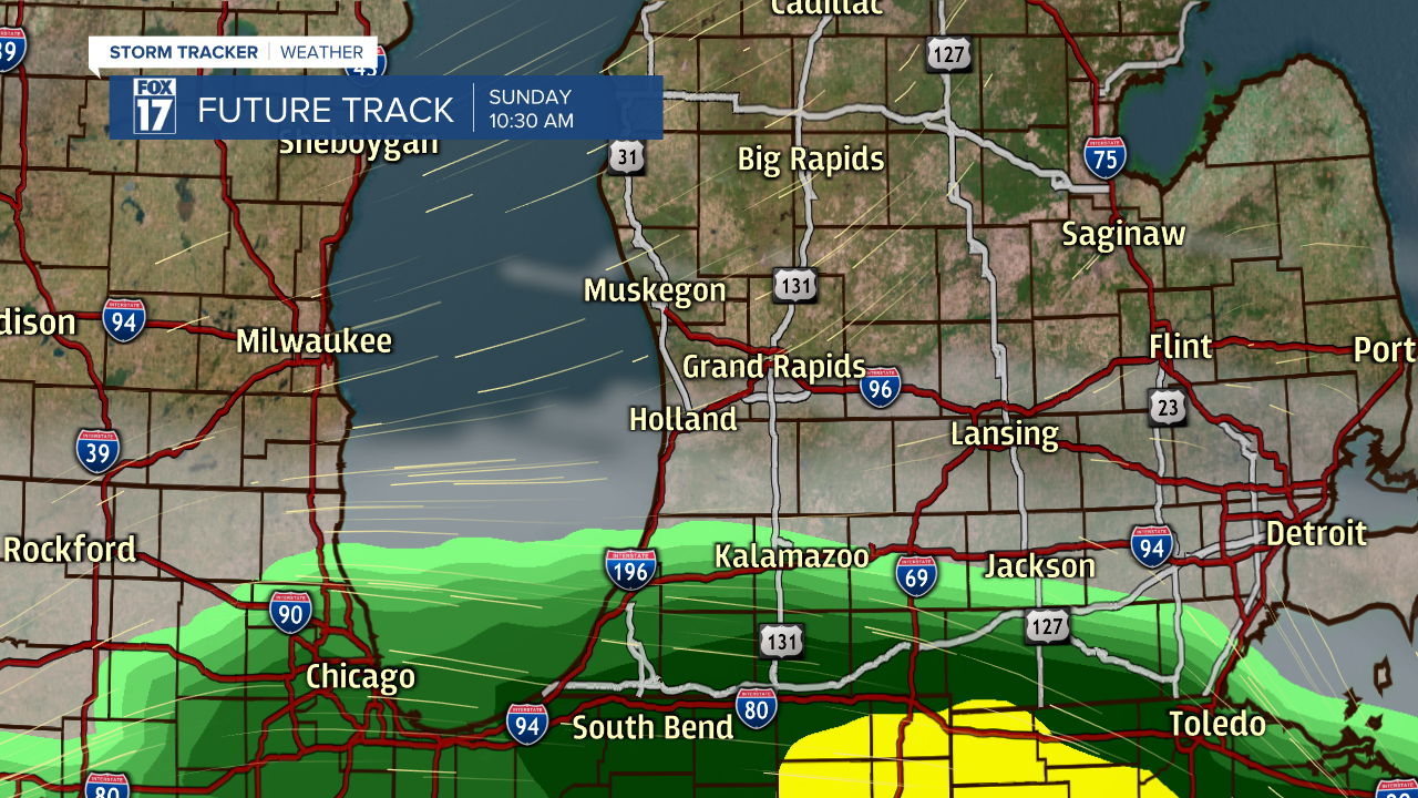 Rain Showers Sunday