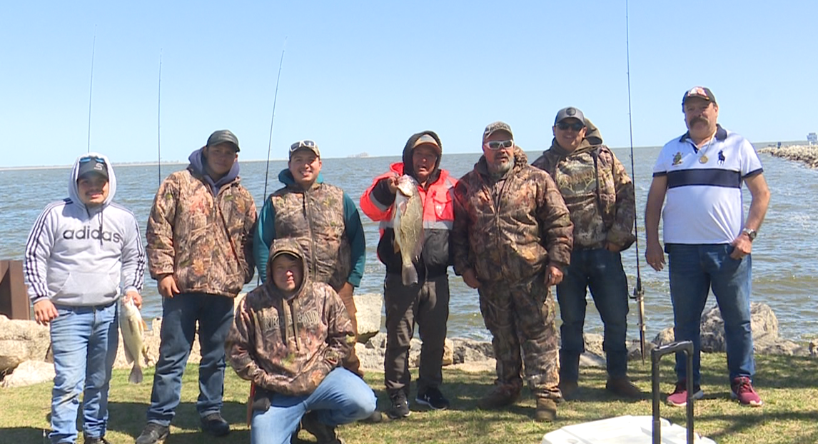 Fishermen enjoy a beautiful day for the start of the general fishing season