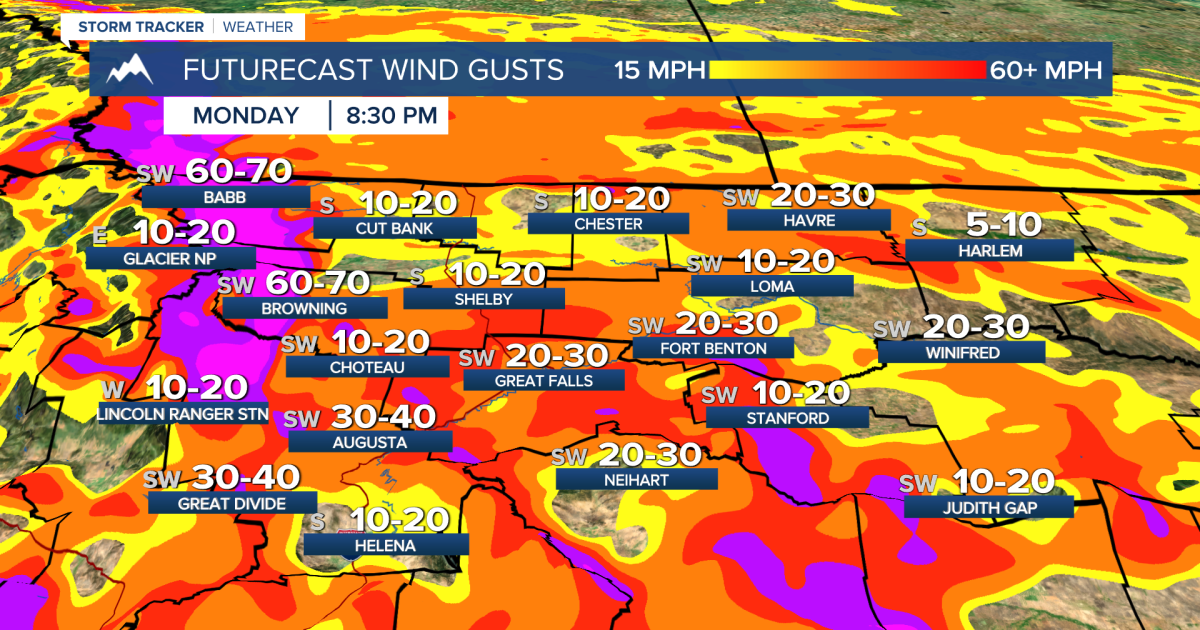 Wind picks up east of the divide
