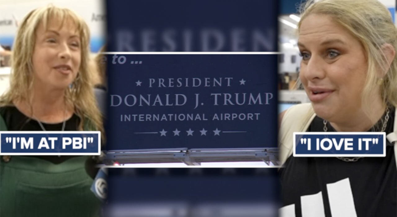 DJT Airport reactions 
