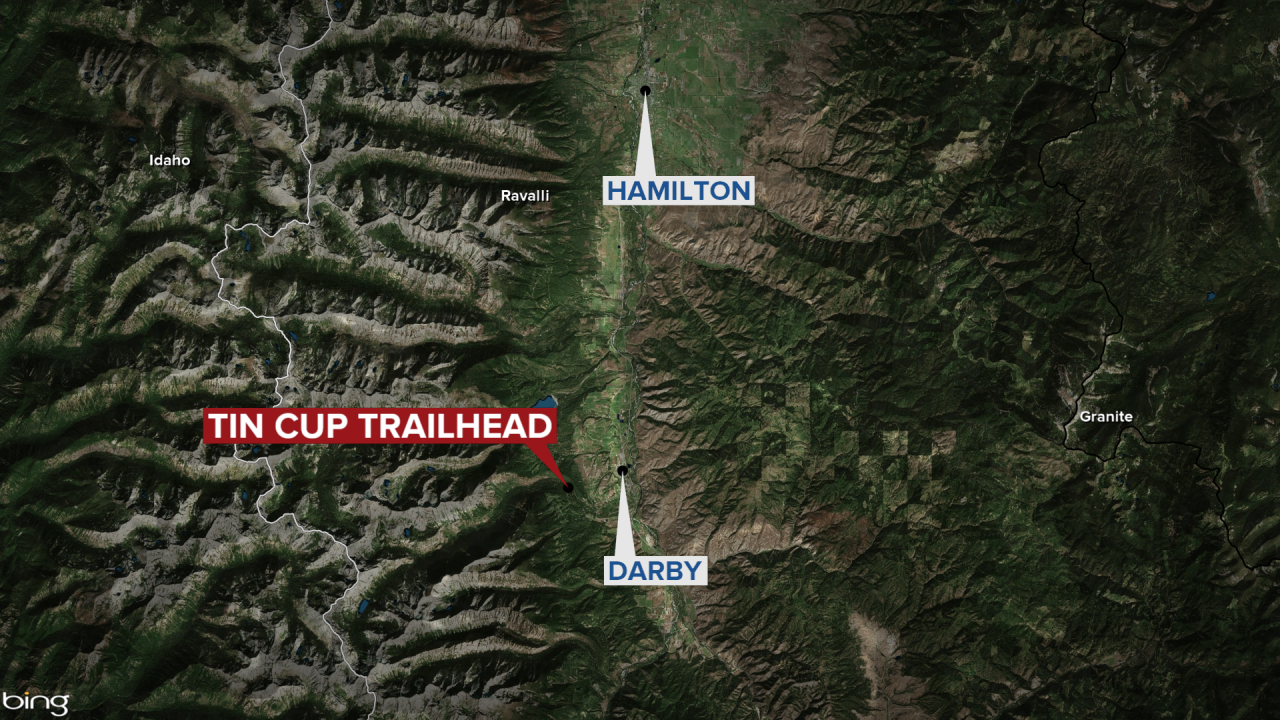 Tin Cup Trailhead Map