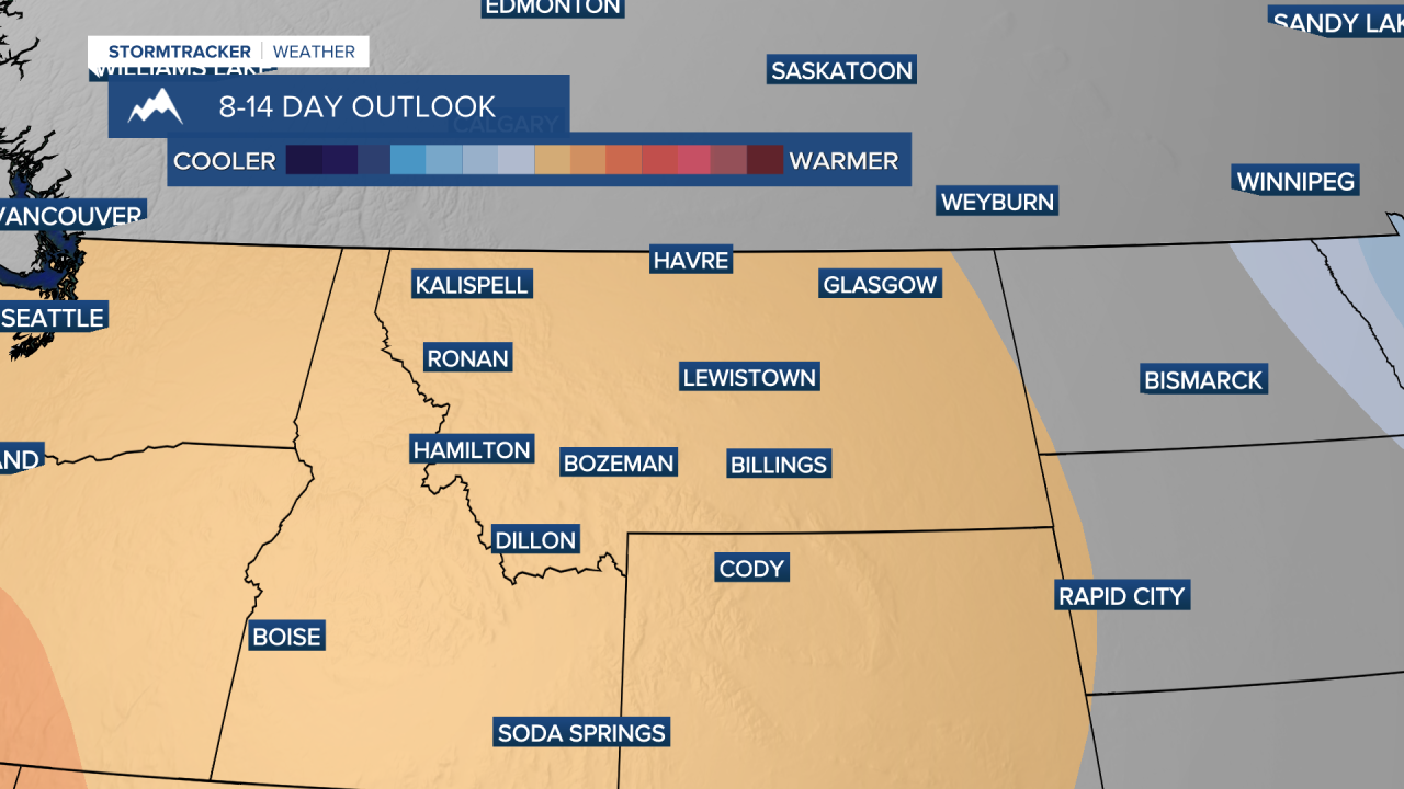 Warmer than average conditions expected through next 2 weeks