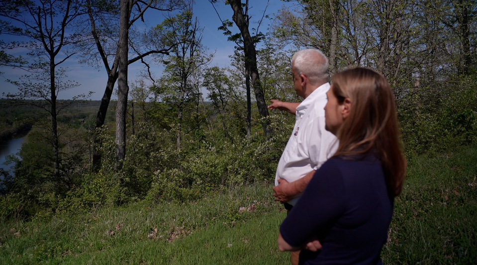 Doug Evans has amassed 500 acres on one side of Mt. Carmel Road with sweeping views of the valley and the Little Miami River.