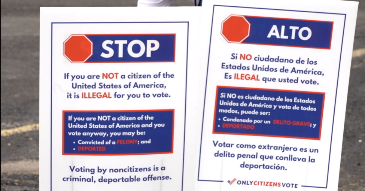 Controversial Sign Writing Controversial signs spotted near polling locations seen across Coastal Bend